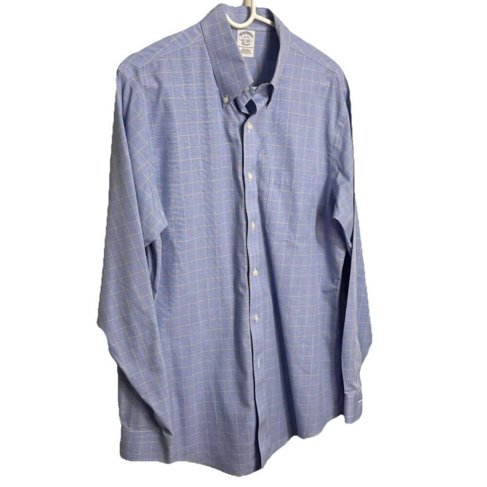 Brooks Brothers Classic Mens Button Down Non-Iron Dress Shirt - Size‎ 16X35 - Picture 5 of 8
